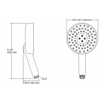 📦現貨發售📦Kohler K-26282T-2MB Statement™ 多功能圓形手持花灑 (拉絲現代黃銅)